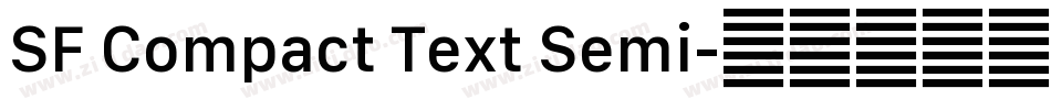 SF Compact Text Semi字体转换